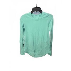 Lululemon Athletica Turquoise Long Sleeve Athletic Shirt XS